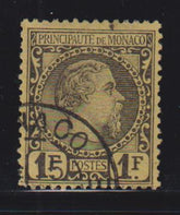 Countries A - M - Monaco #9 Used F - VF